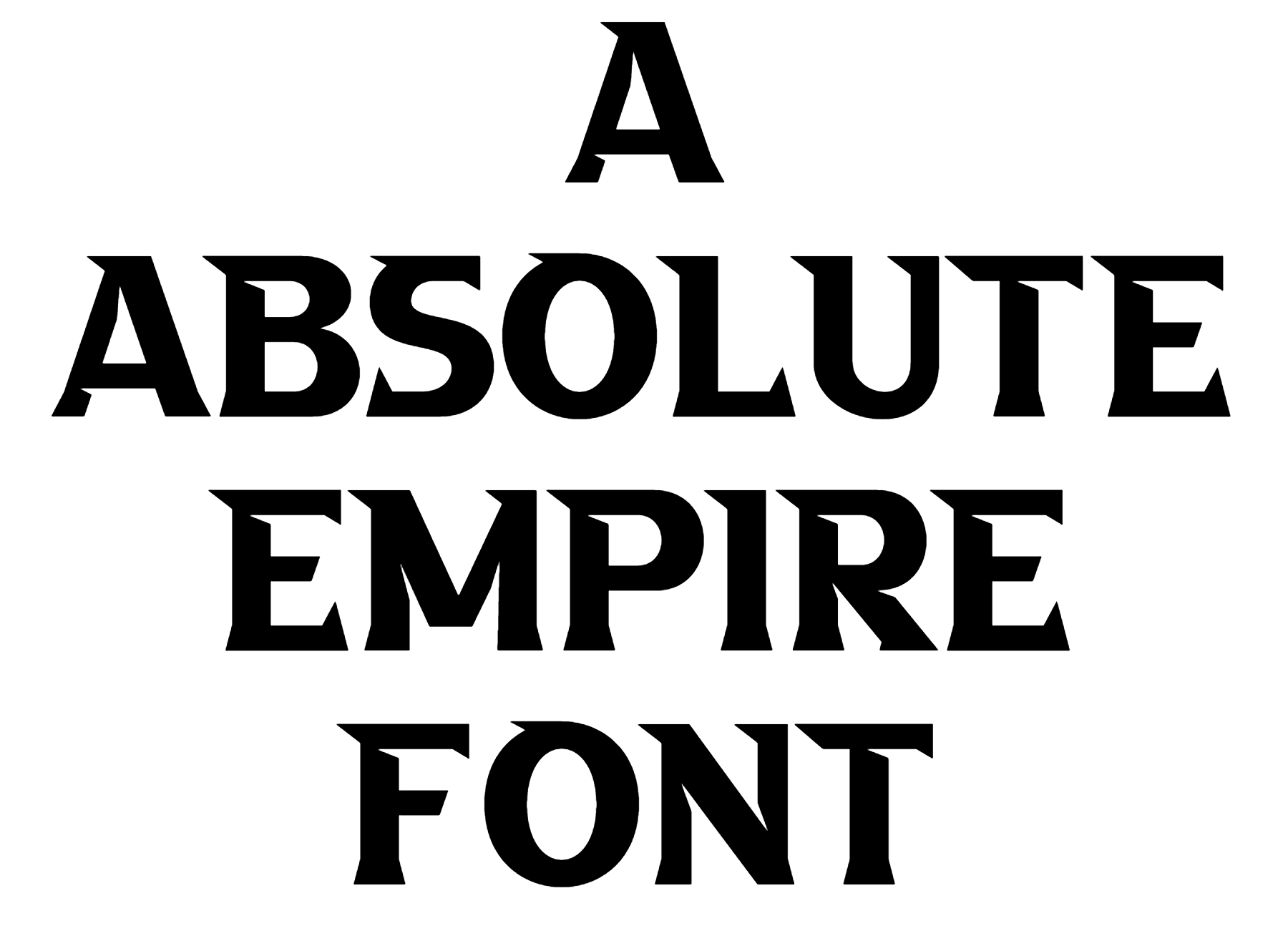 A Absolute Empire Font Download