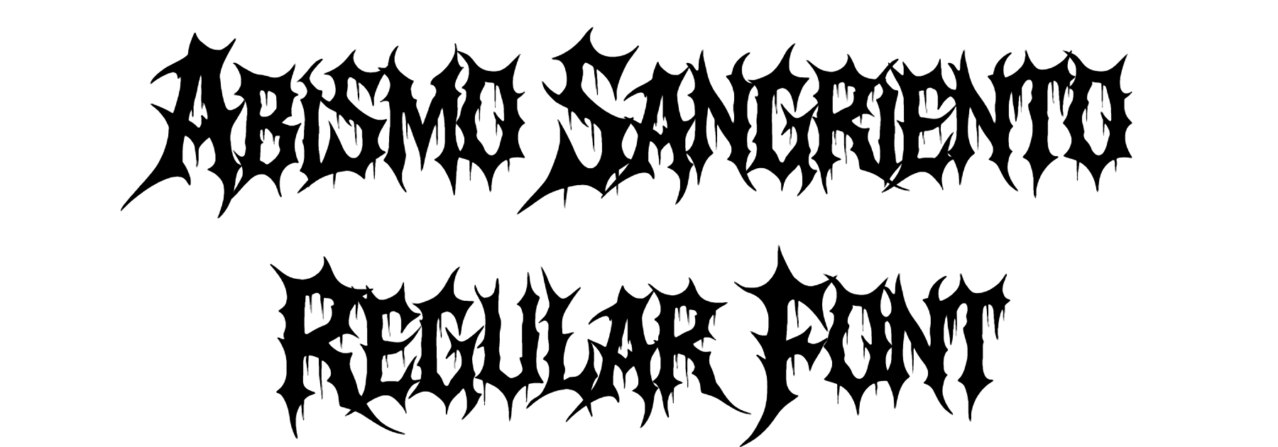 Abismo Sangriento Regular Font download