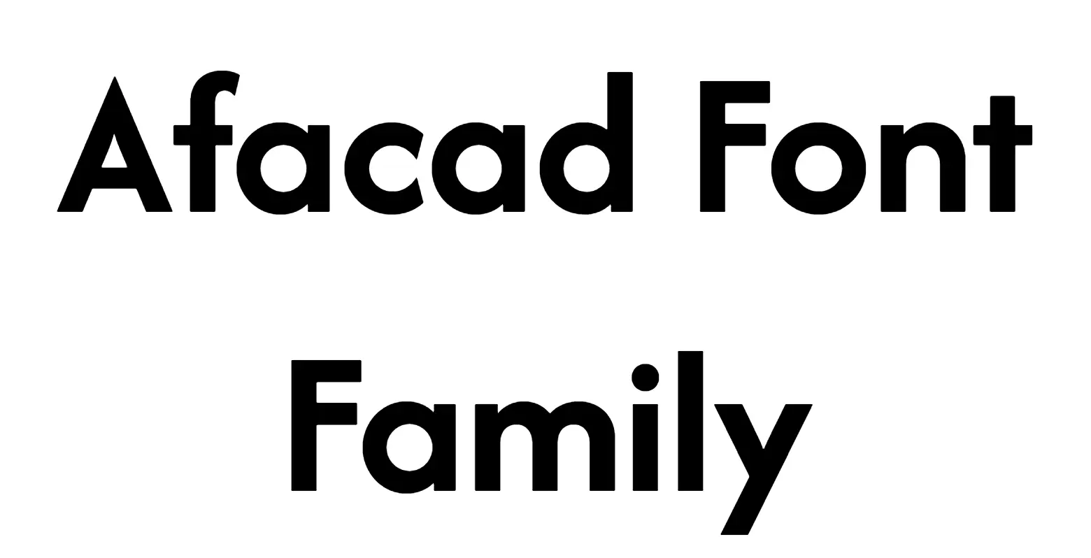 Afacad Font Family download
