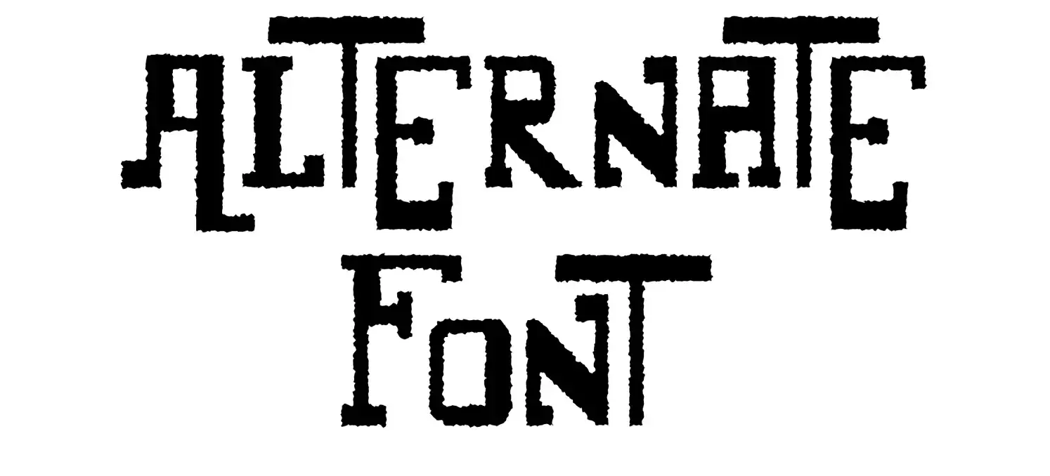 Alternate Font download