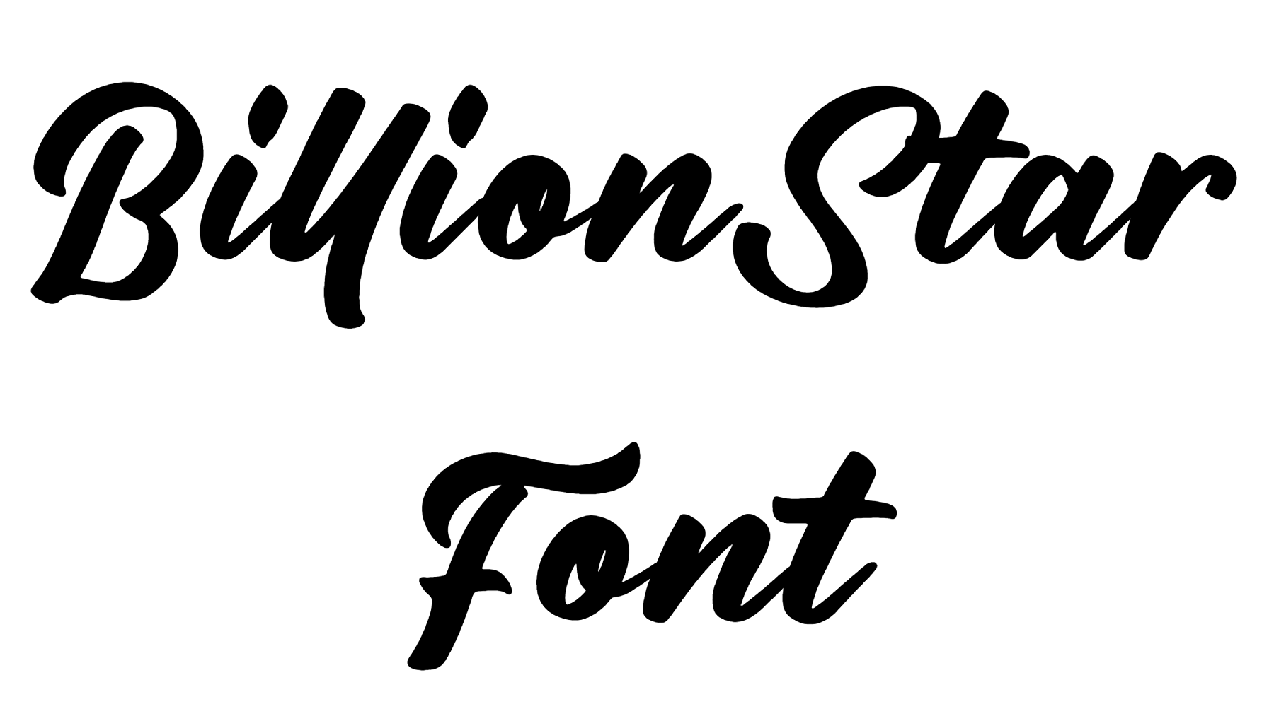 BillionStar Font Download