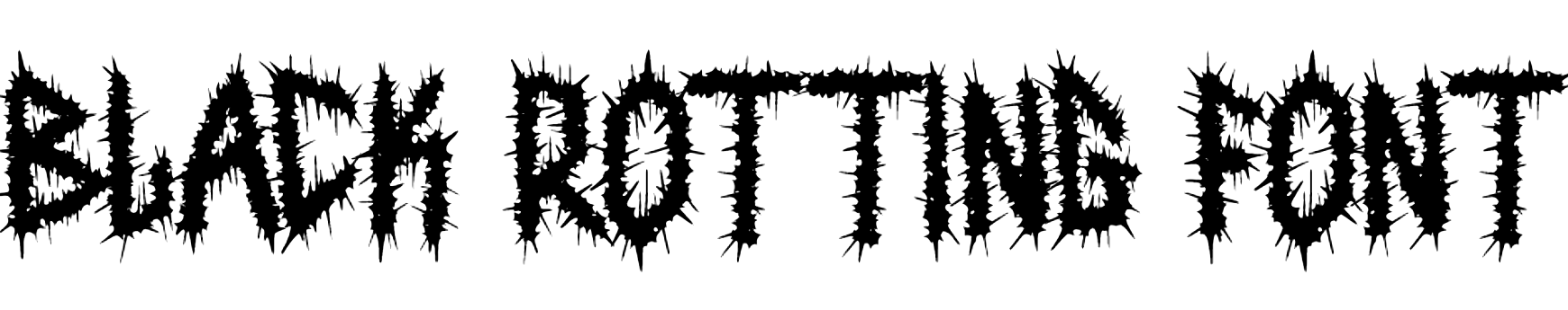 Black Rotting Font Download