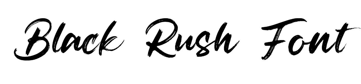 Black Rush Font download