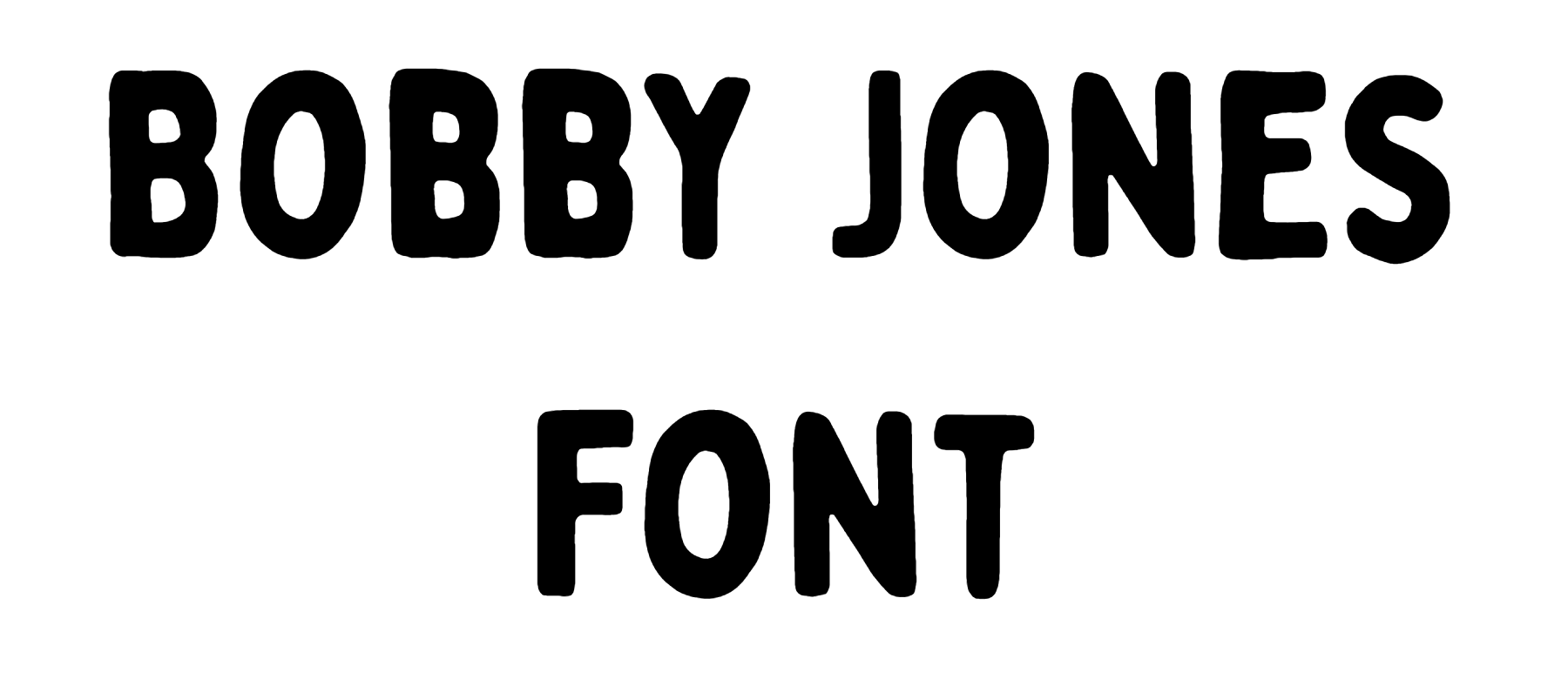 Bobby Jones Font Download