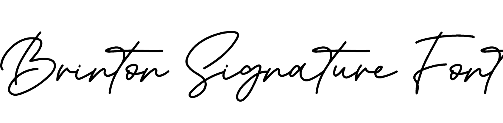 Brinton Signature Font download