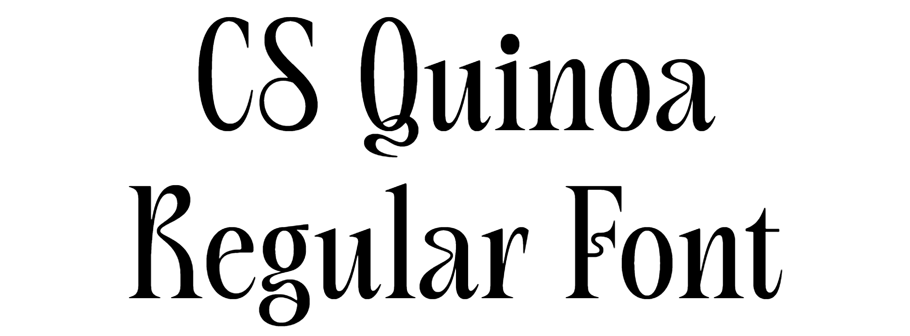 CS Quinoa Regular Font download
