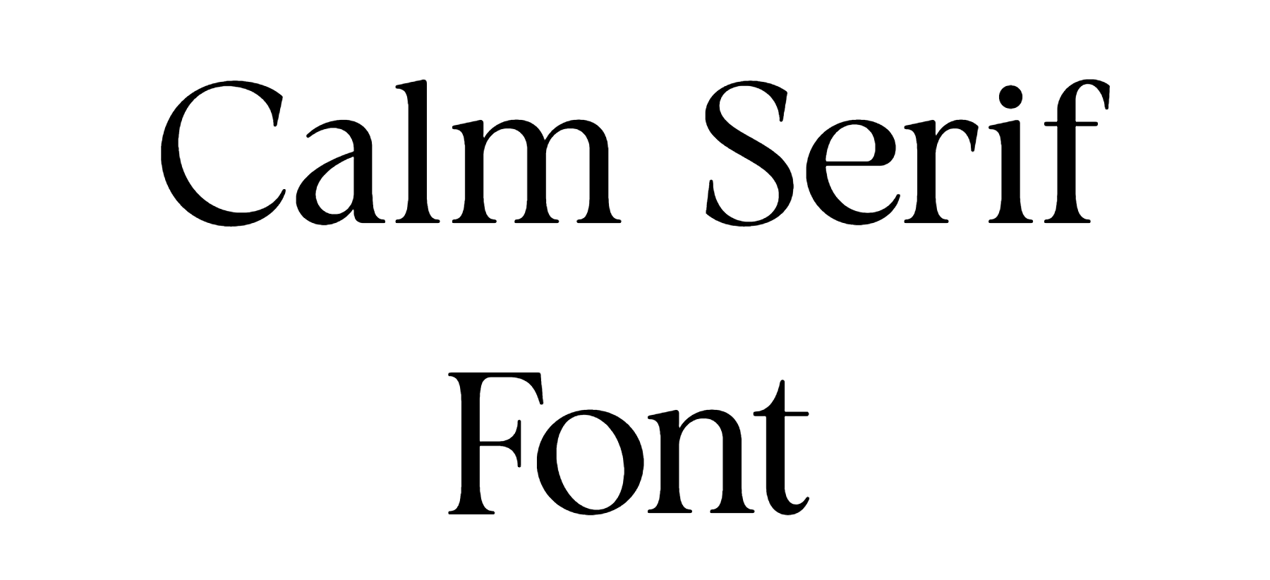 Calm Serif Font download