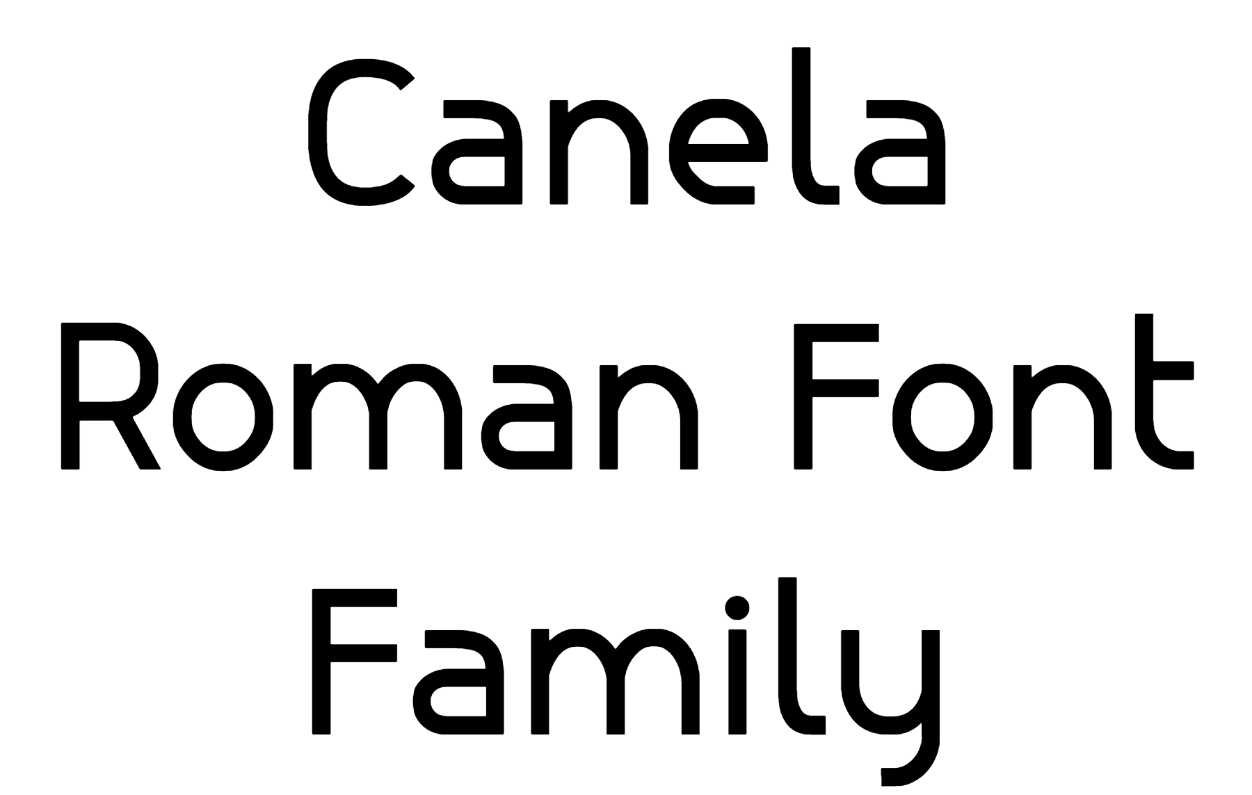 Canela Roman Font Family download