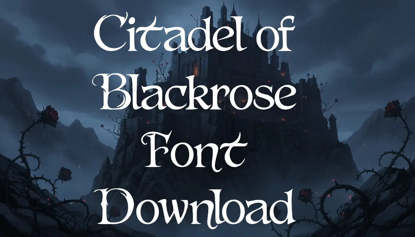 Citadel of Blackrose Font Download
