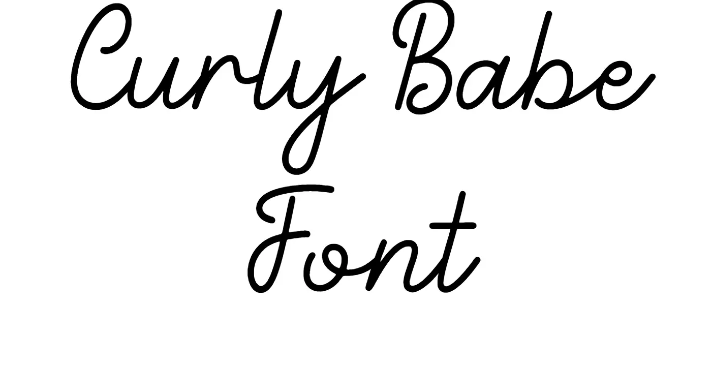 Curly Babe Font download