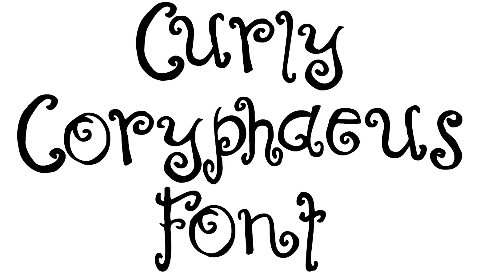 Curly Coryphaeus Font download
