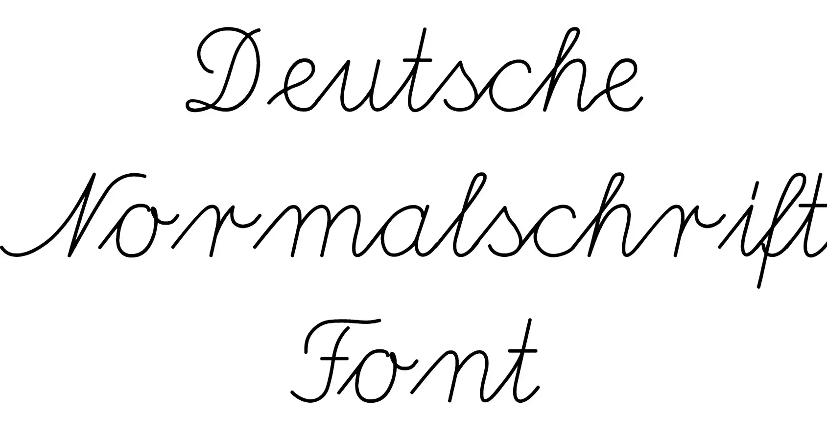 Deutsche Normalschrift Font