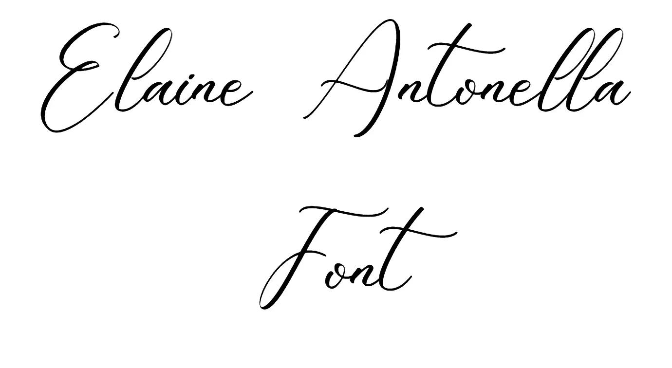 Elaine Antonella Font download
