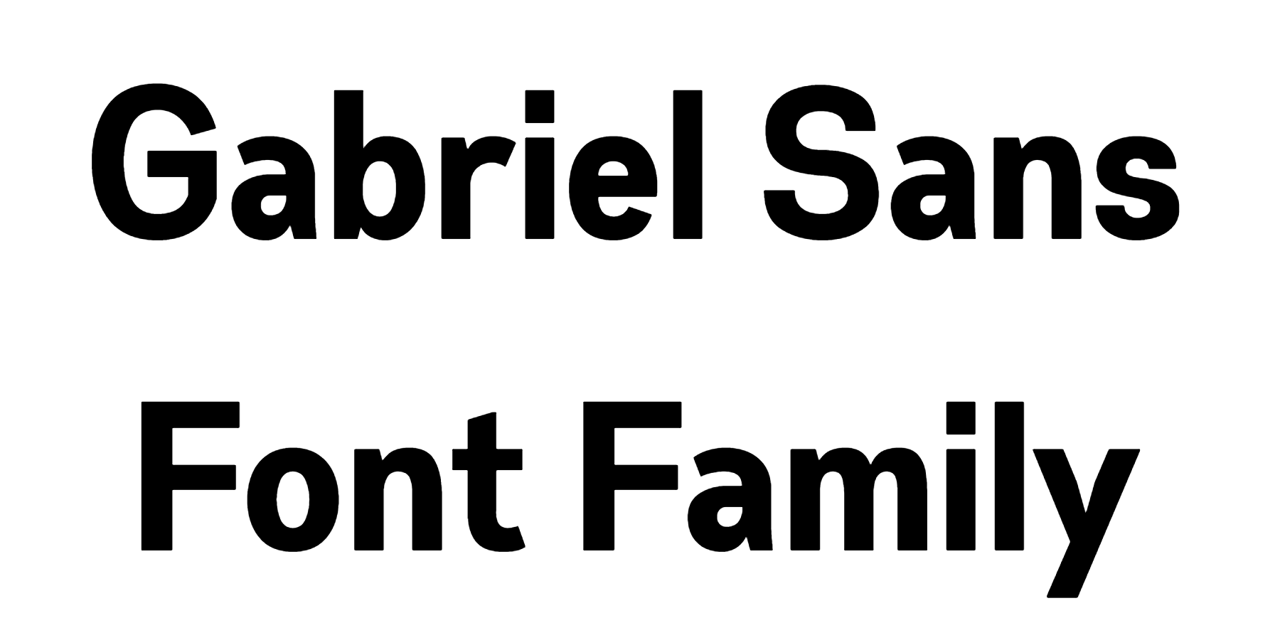 Gabriel Sans Font Family download