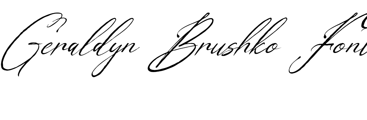 Geraldyn Brushko Font download