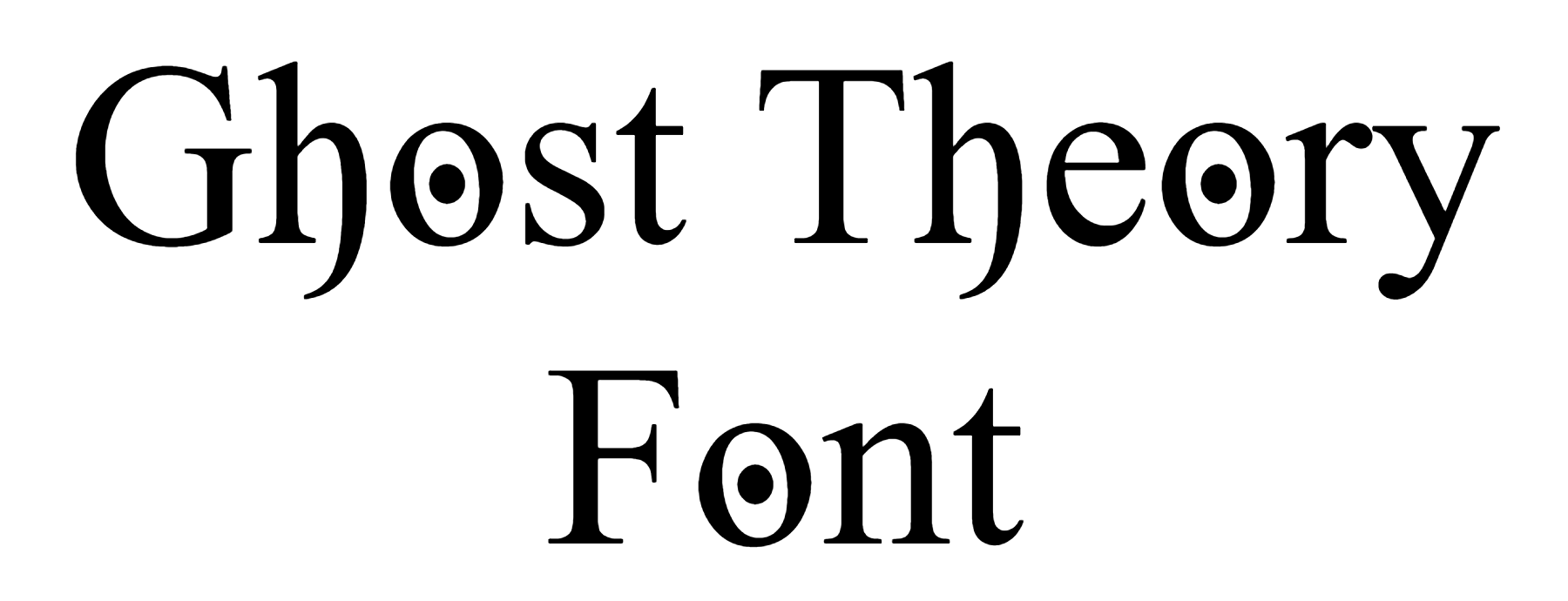 Ghost Theory Font Download