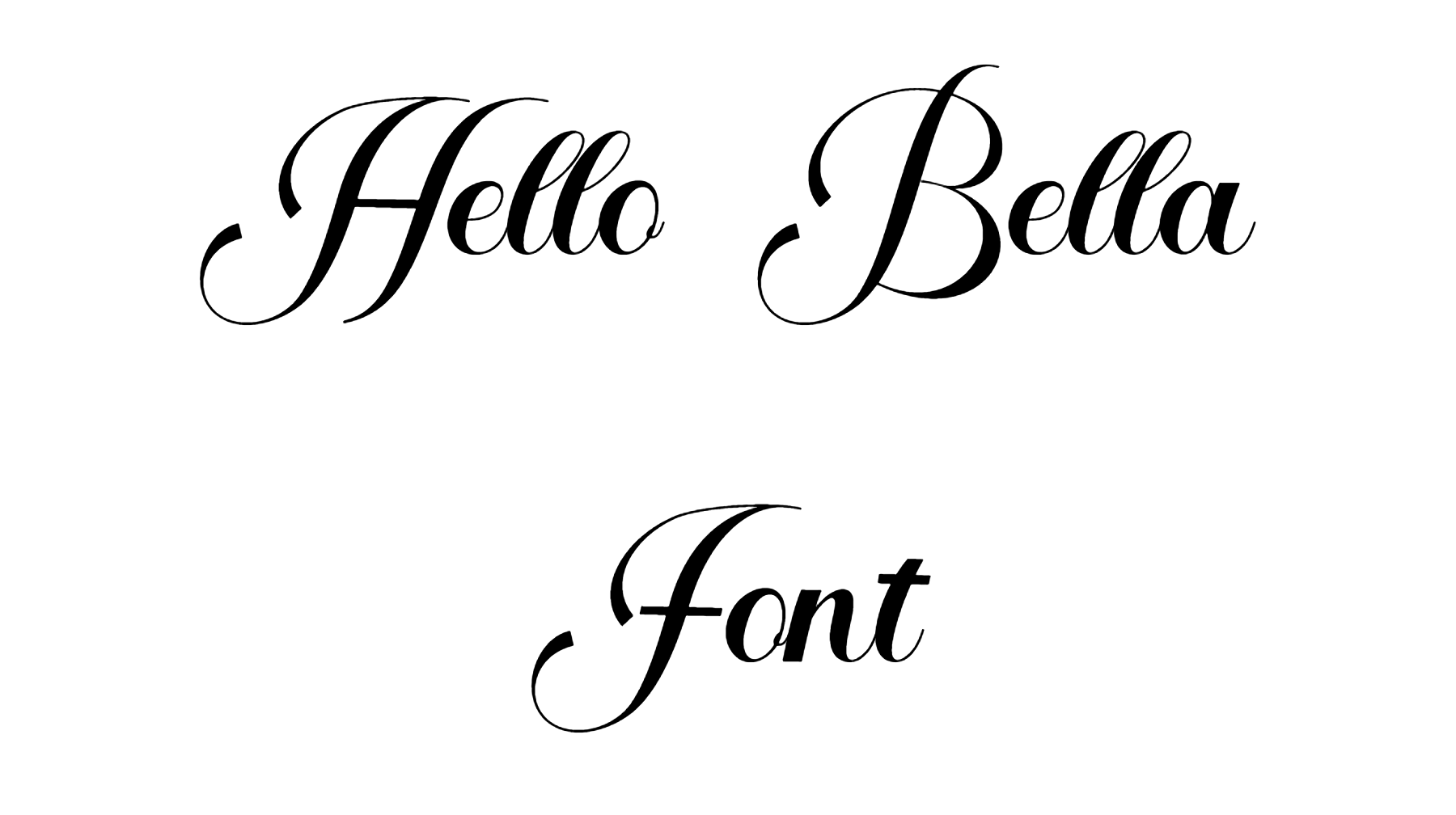 Hello Bella Font download
