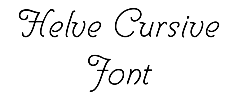 Helve Cursive Font Download