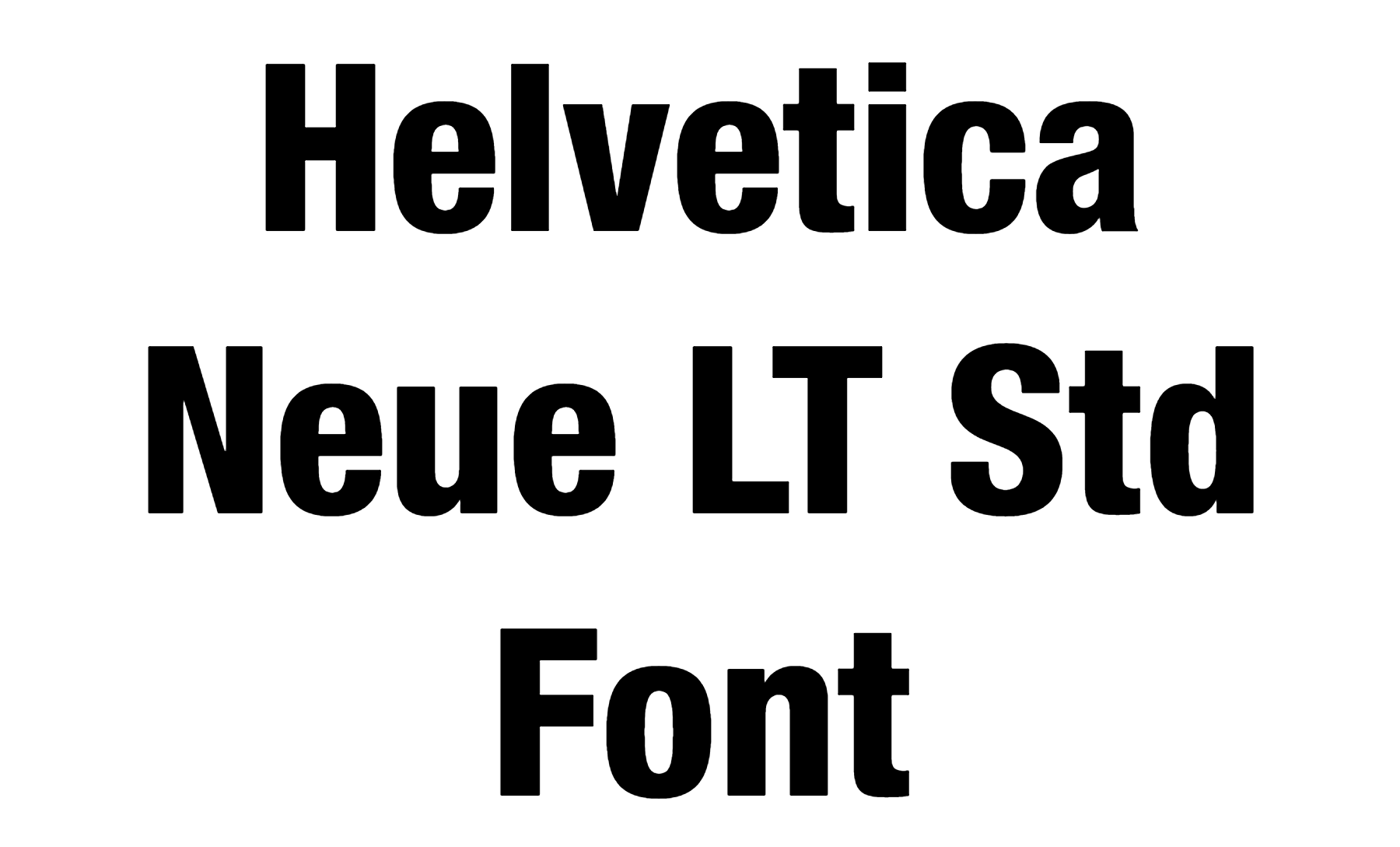 Helvetica Neue LT Std Font download