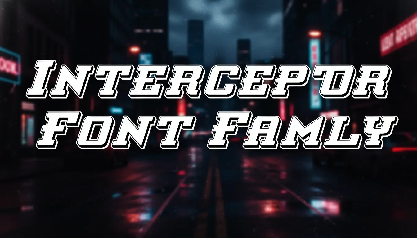 Interceptor Font Family