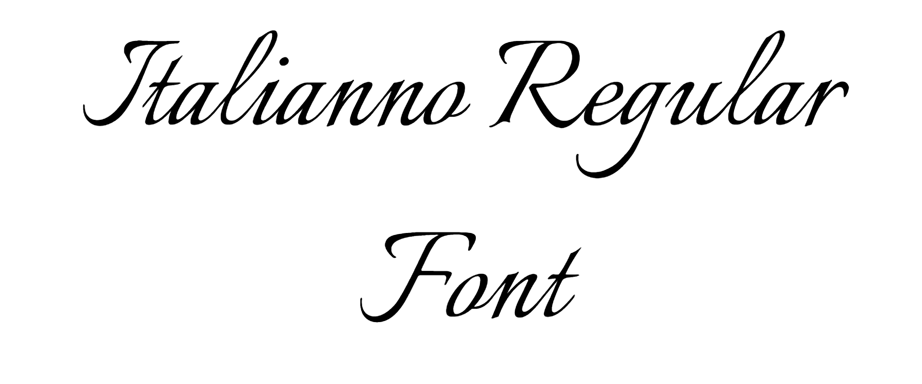 Italianno Regular Font download