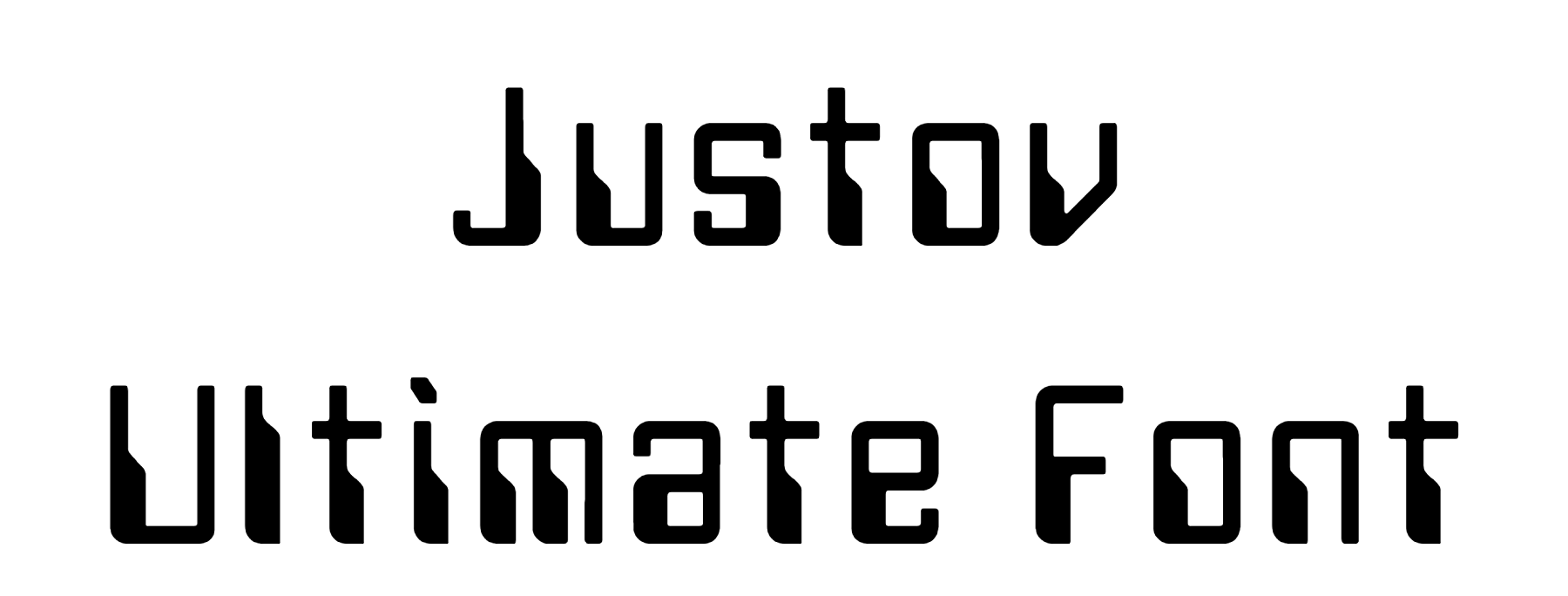 Justov Ultimate Font download