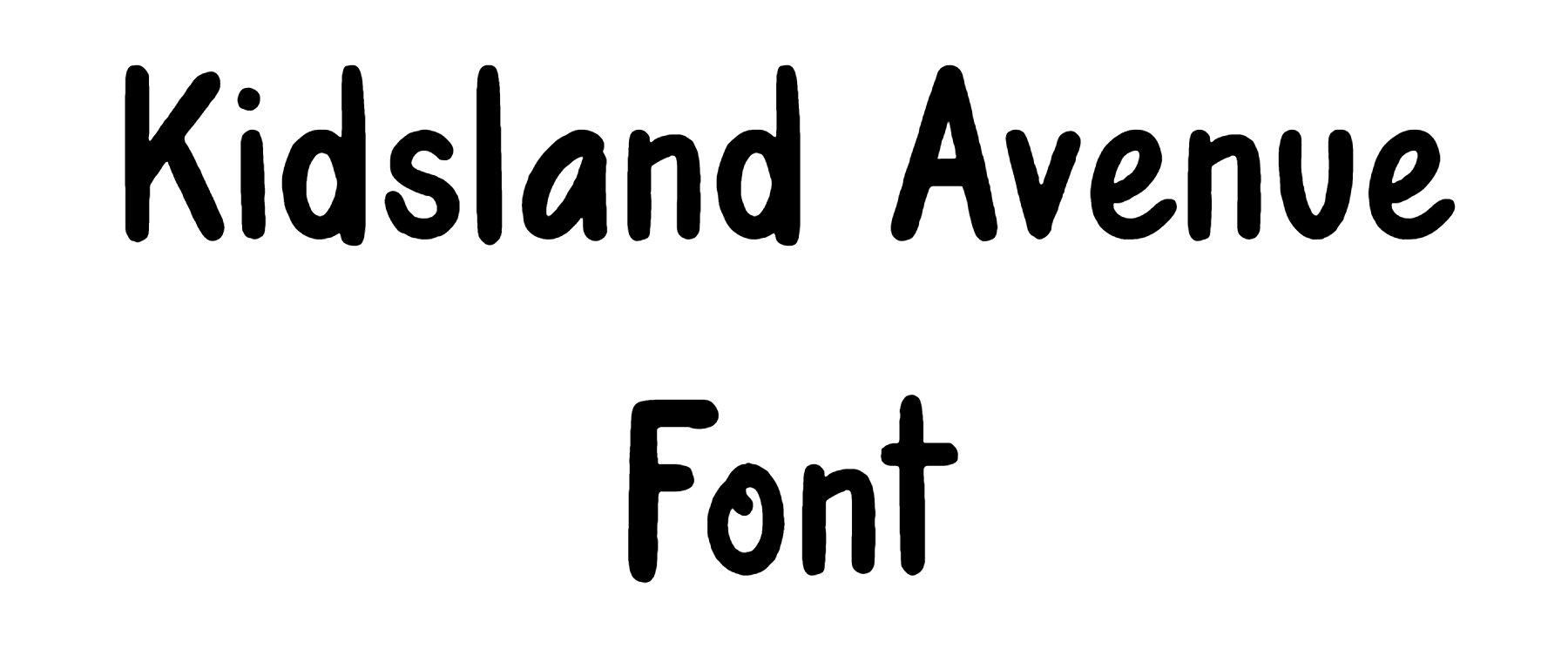 Kidsland Avenue Font Download