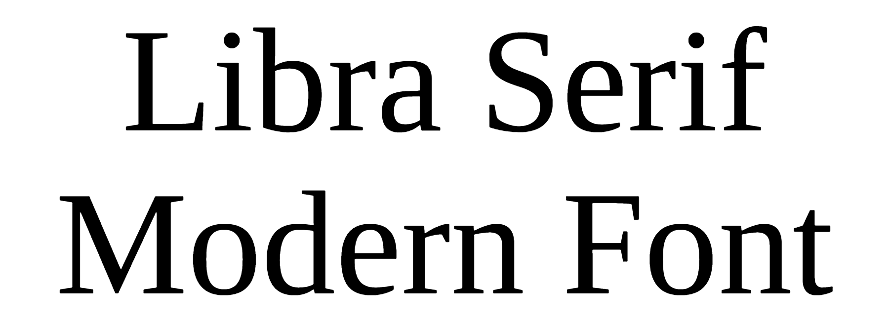 Libra Serif Modern Font Download
