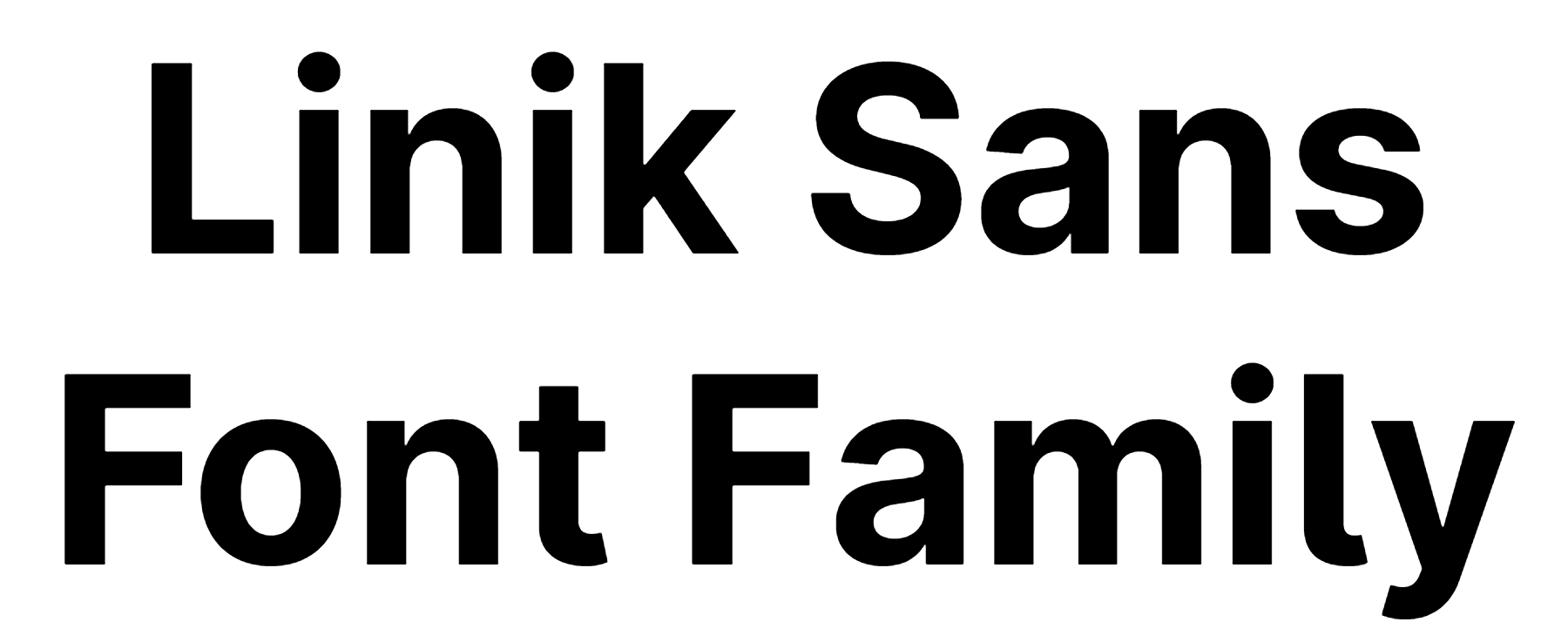 Linik Sans Font Family Download