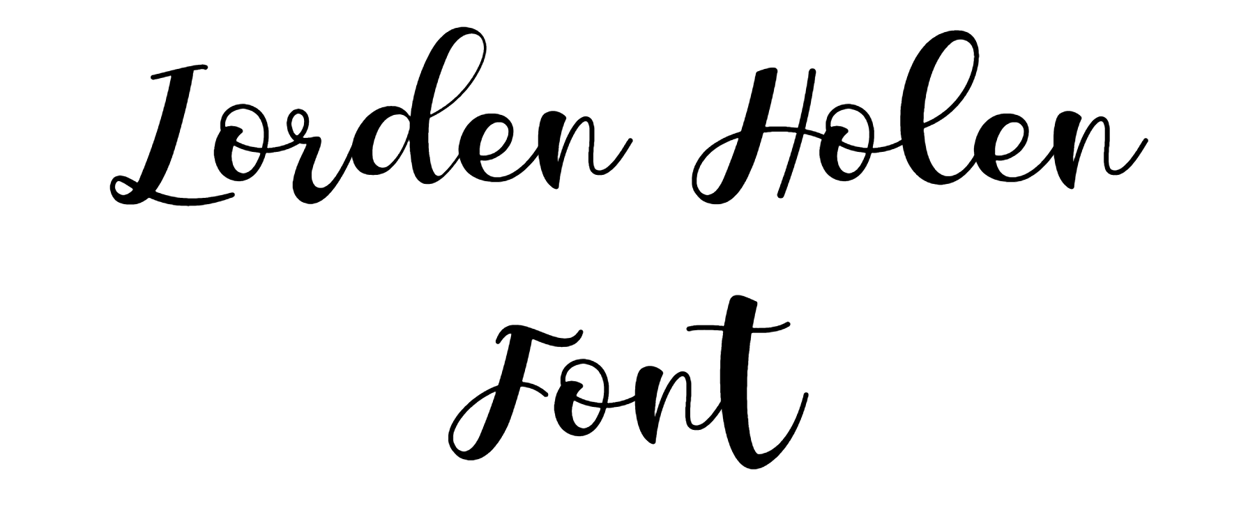 Lorden Holen Font Download
