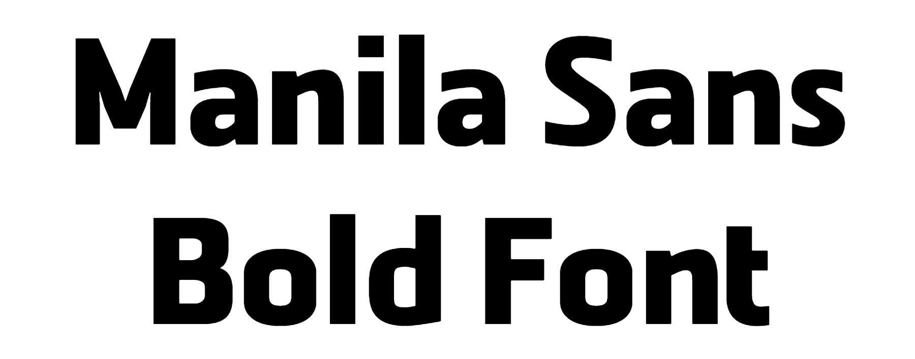 Manila Sans Bold Font Download