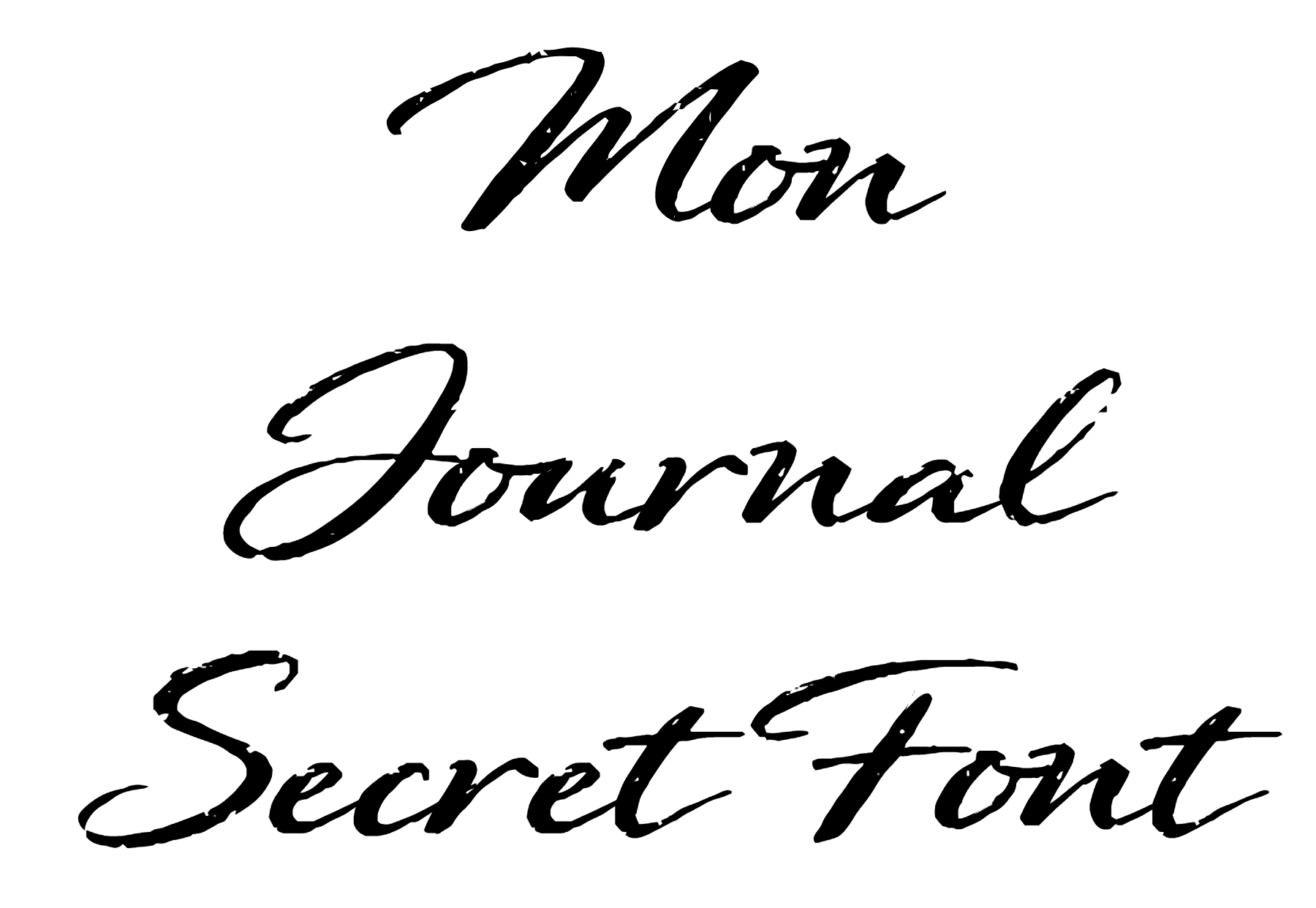 Mon Journal Secret Font Download
