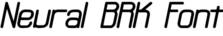 Neural BRK Font Download