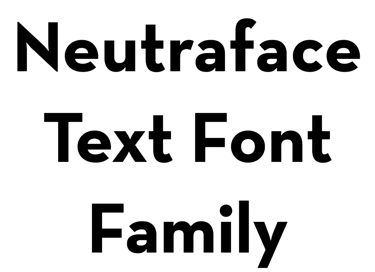Neutraface Text Font Family