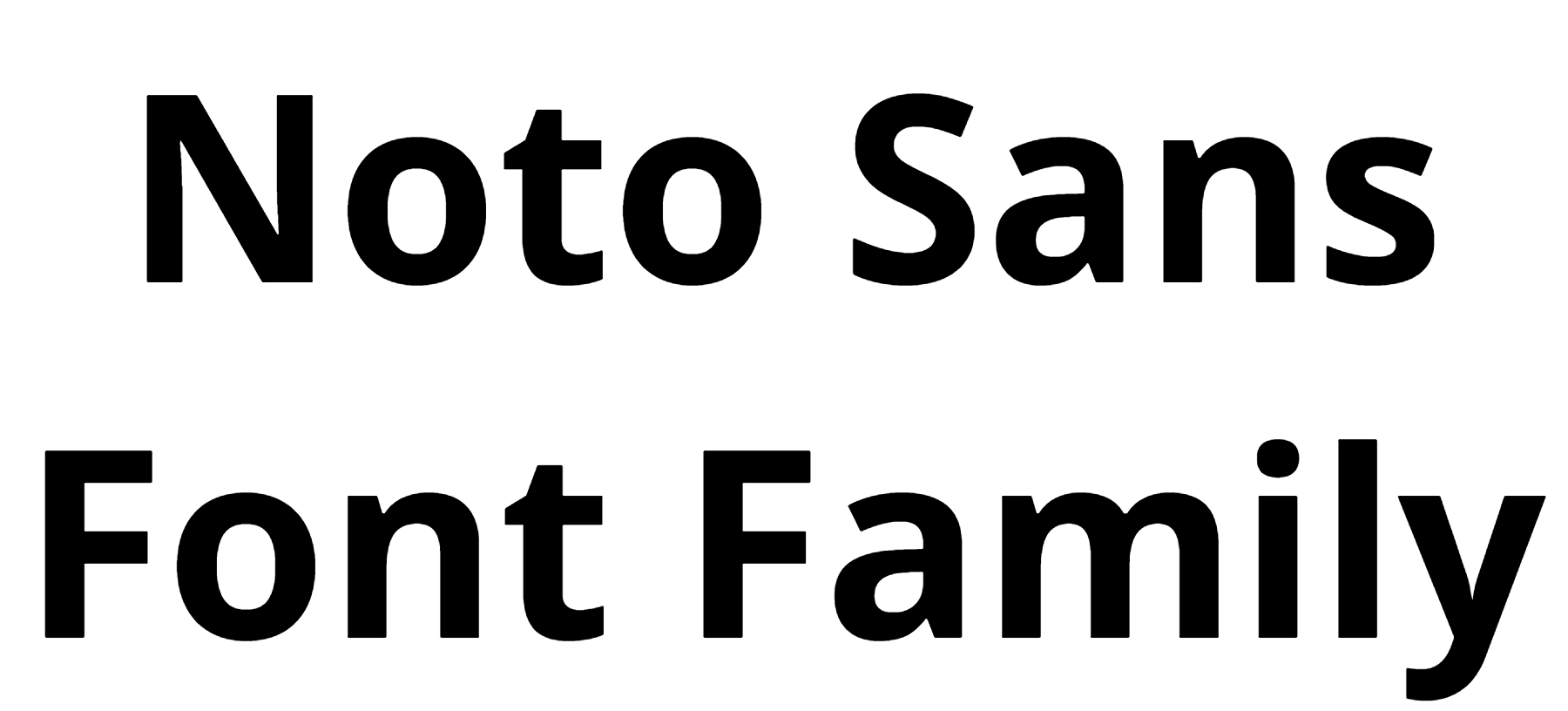 Noto Sans Font Family Download