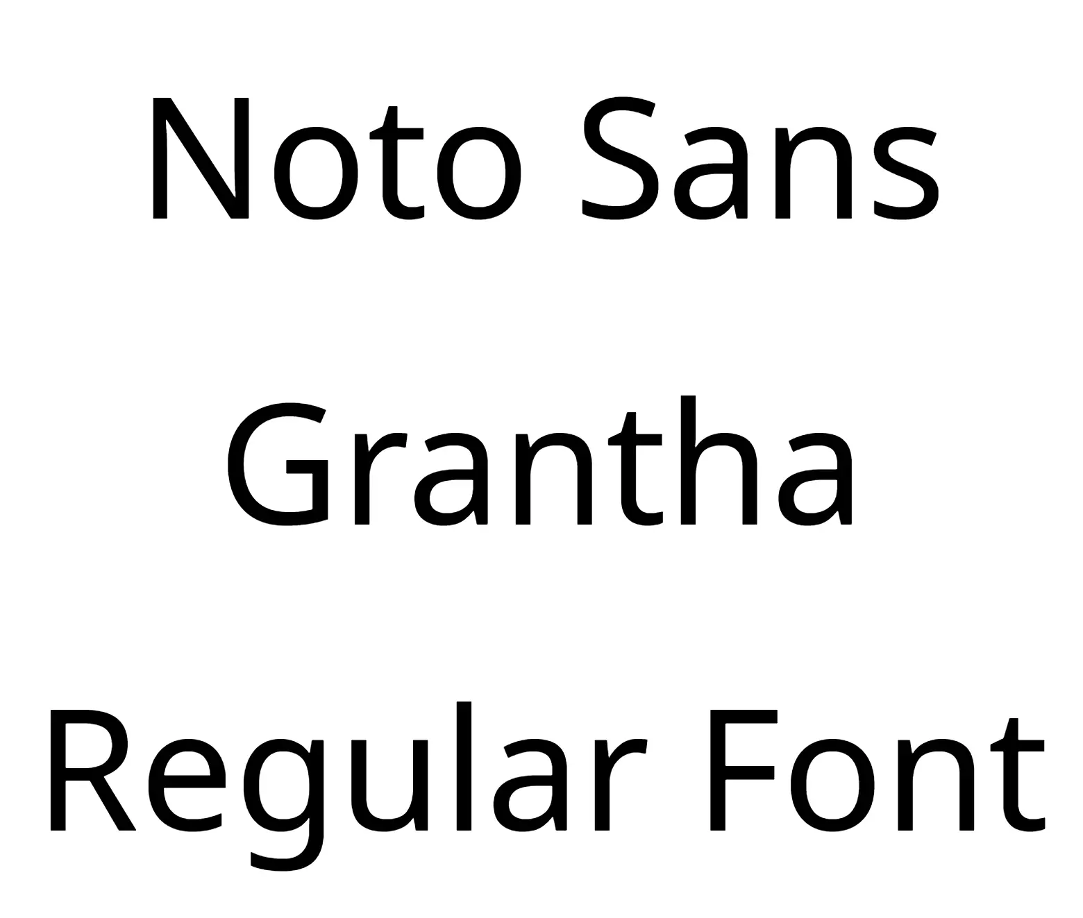Noto Sans Grantha Regular Font