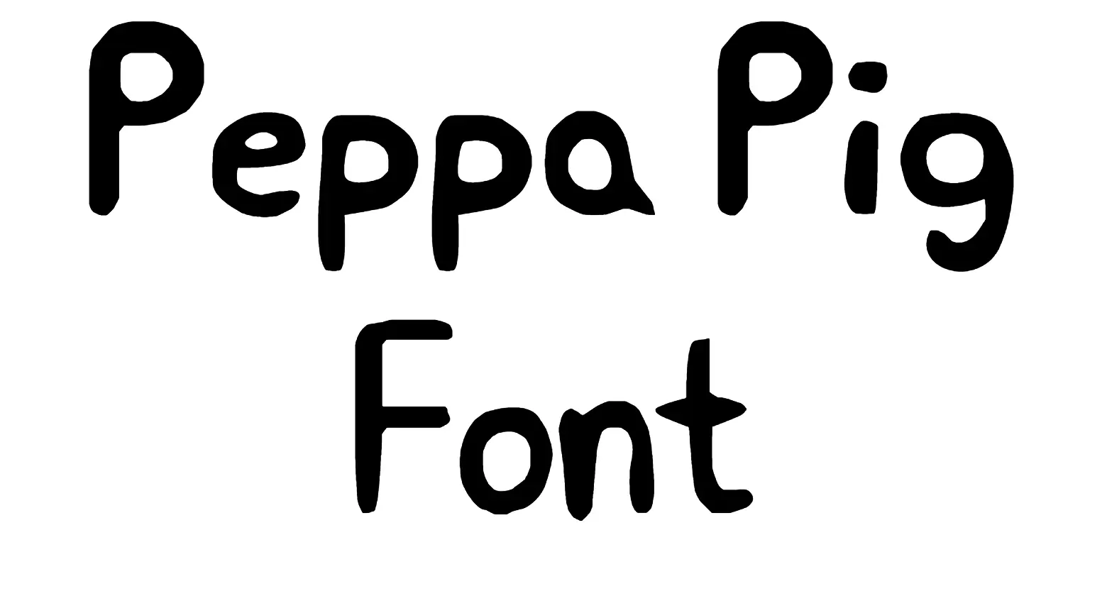 Peppa Pig Font download