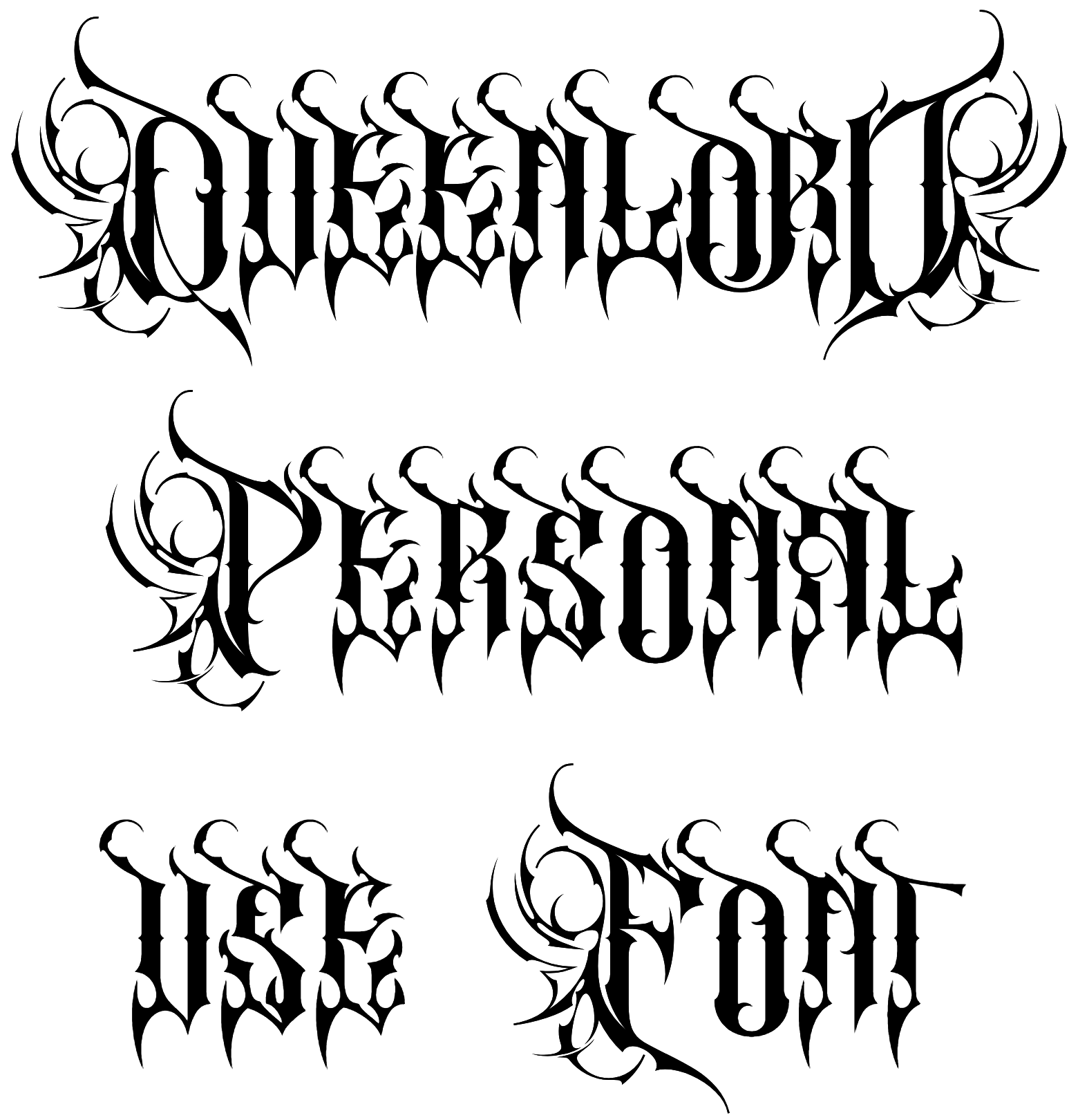 Queenlord Personal use Font