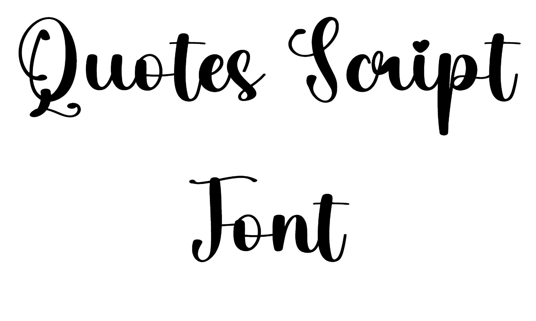 Quotes Script Font Download