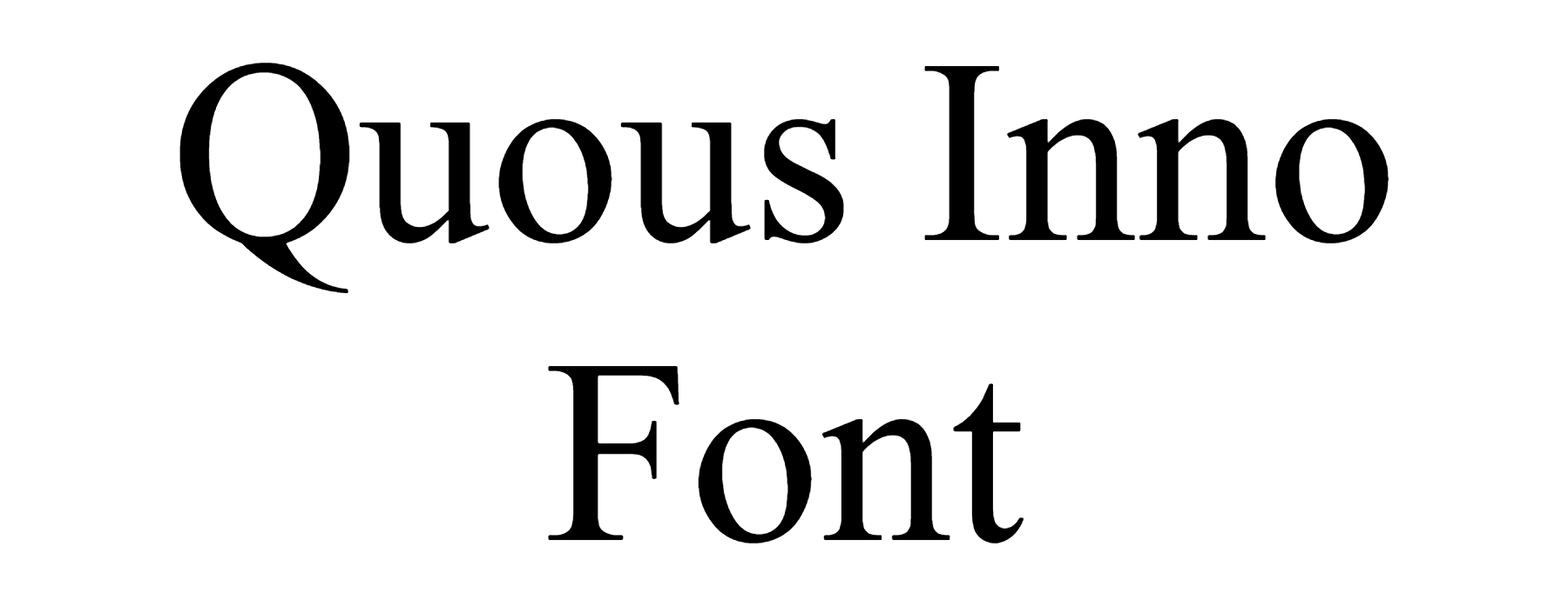 Quous Inno Font Download
