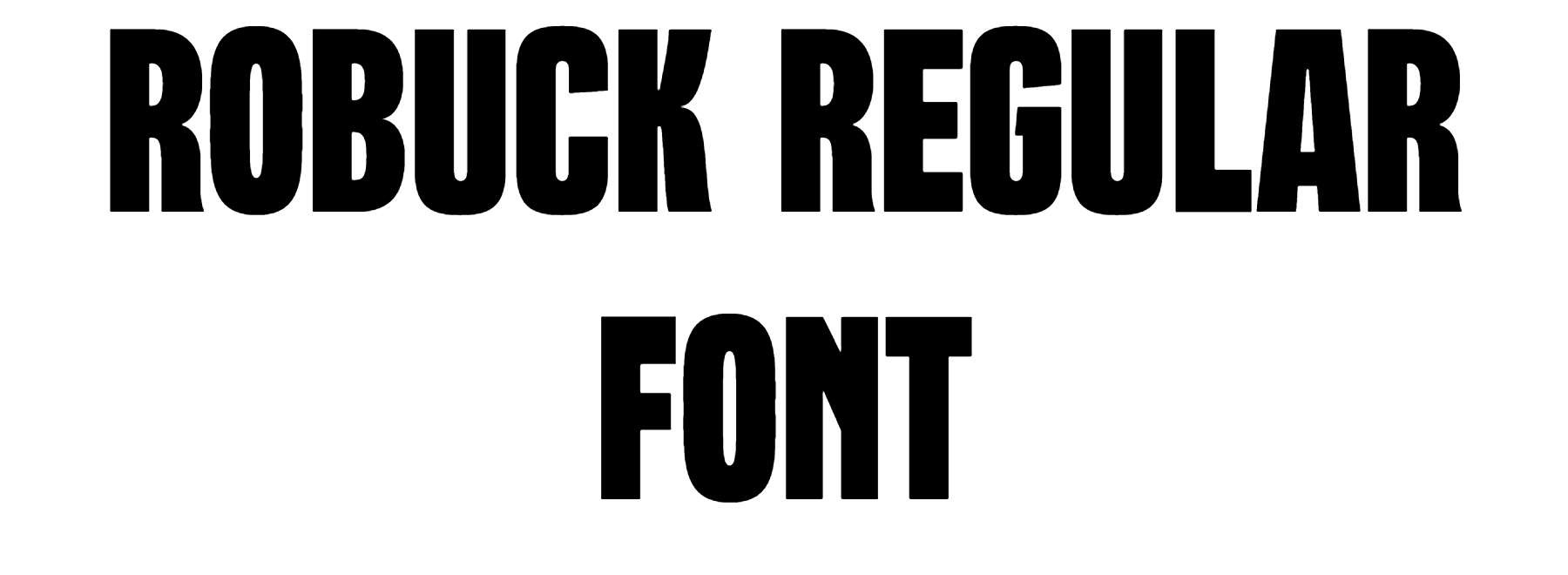 Robuck Regular Font Download