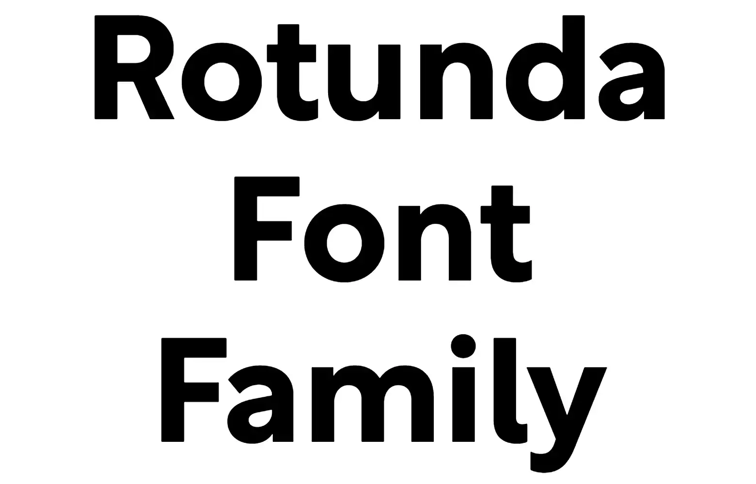 Rotunda Font Family