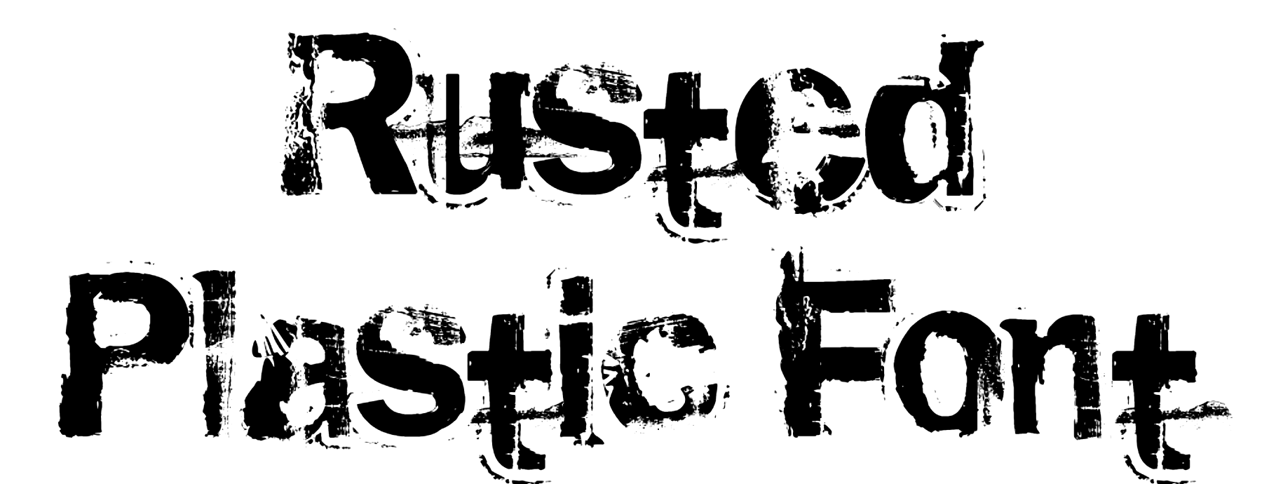 Rusted Plastic Font download