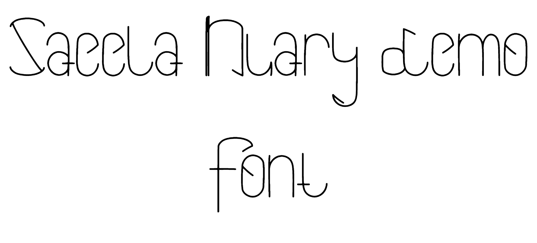 Saeela Nuary demo Font Download