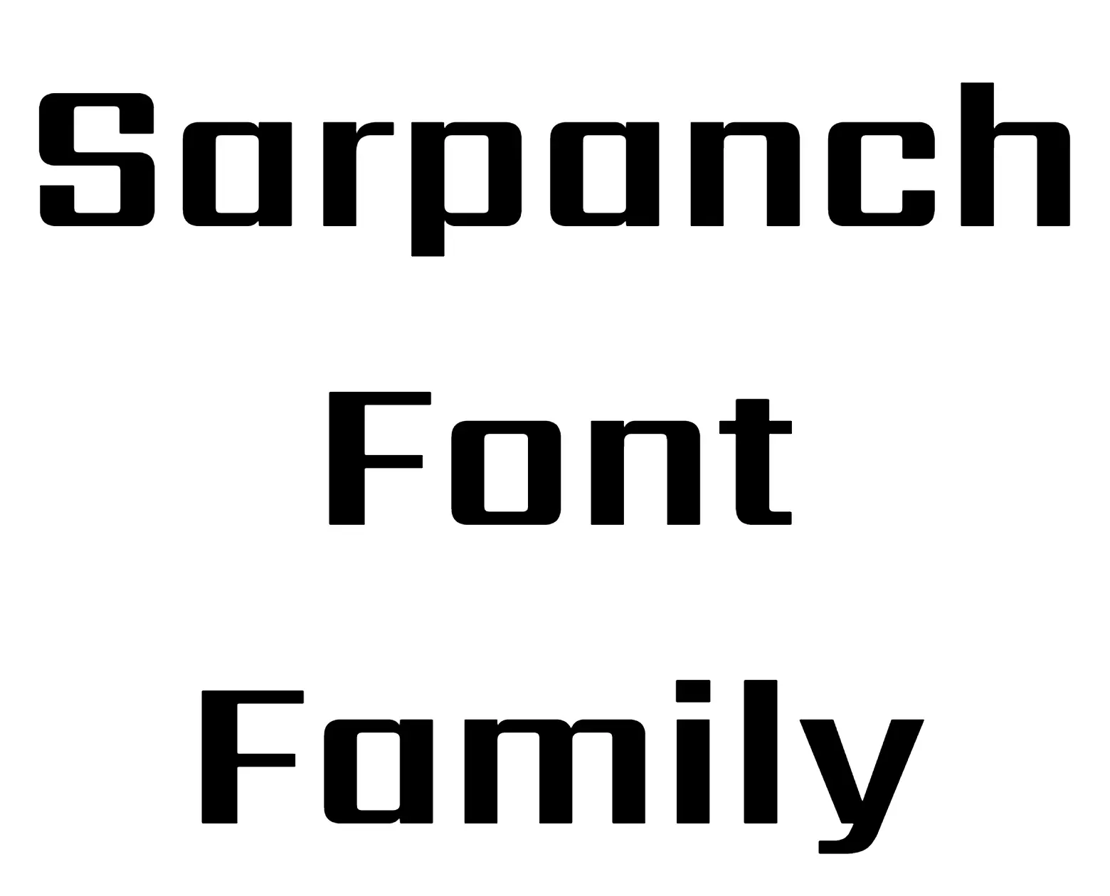 Sarpanch Font Family download
