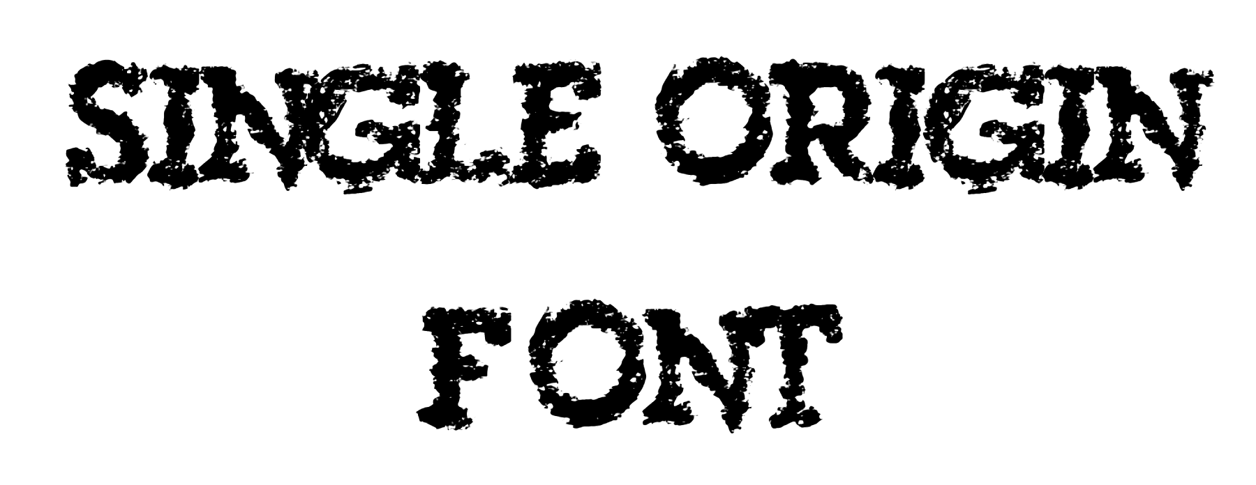 Single Origin Font Download