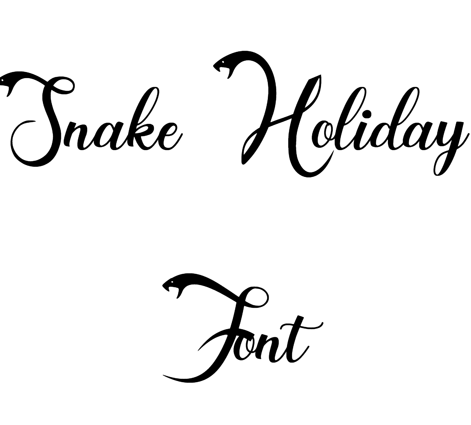 Snake Holiday Font download