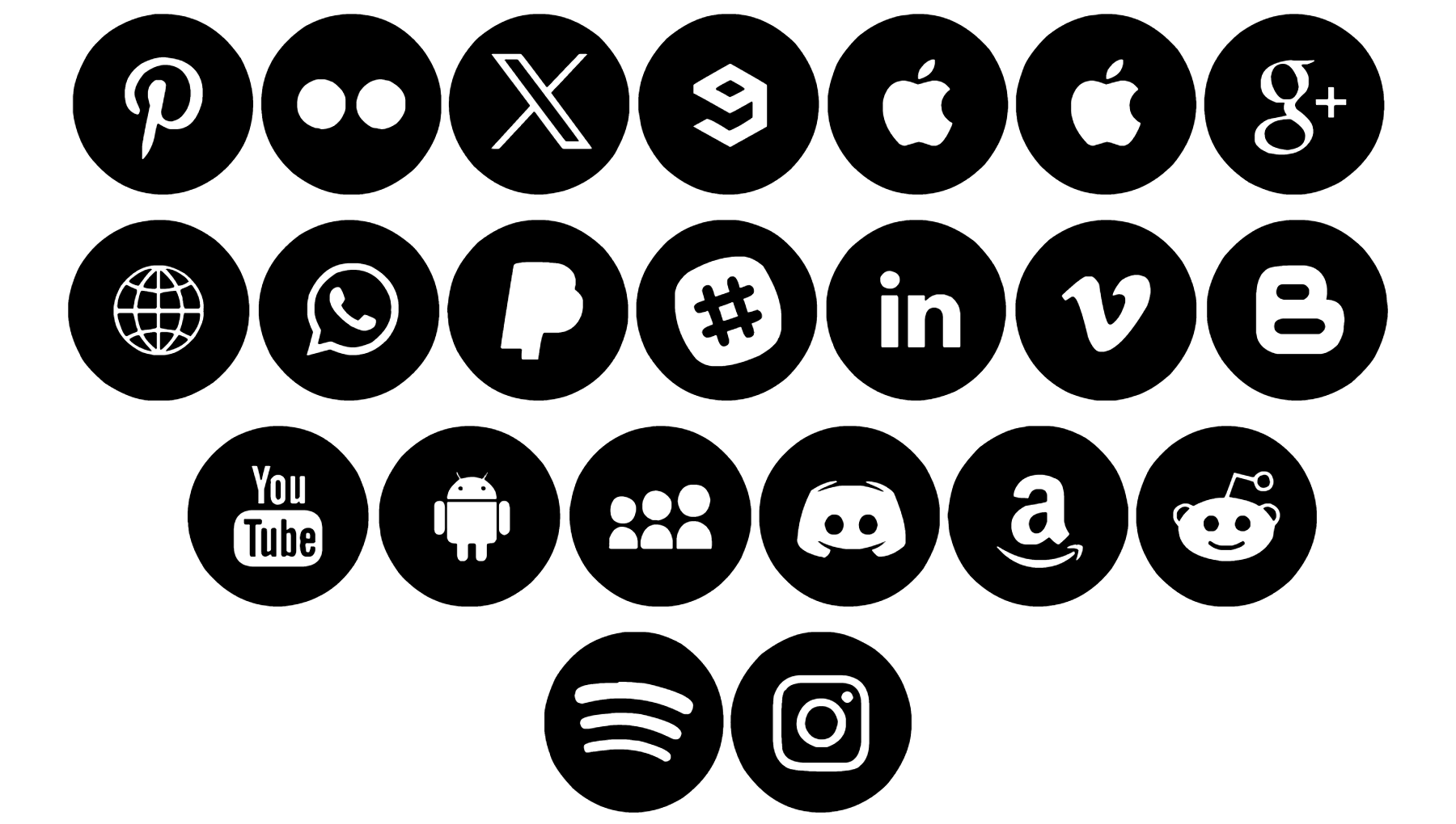 Social Media Circled Font Download