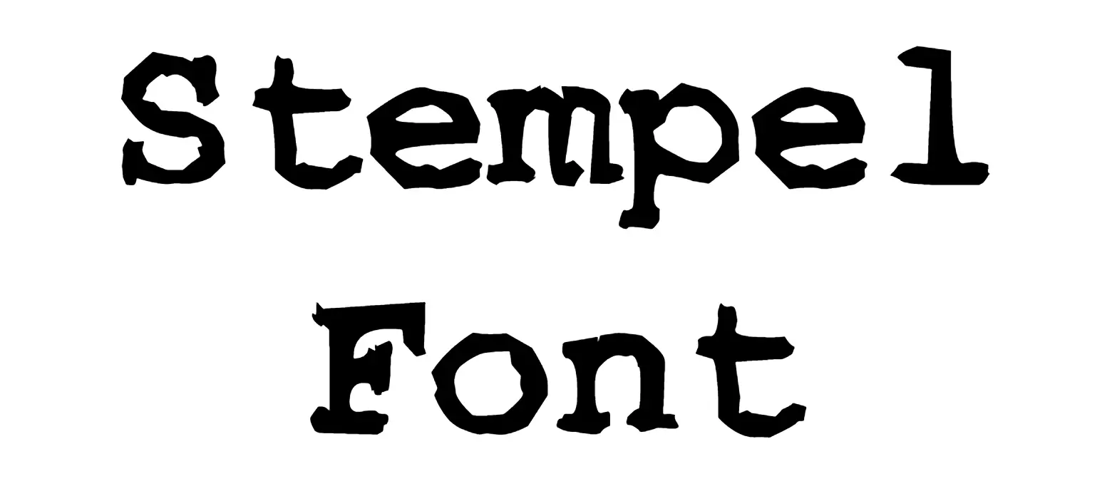 Stempel Font download
