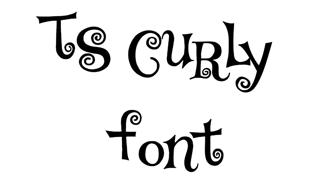 TS Curly Font download